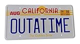 matricula delorean regreso futuro Réplica Volver a la matrícula futura como se ve en Doc Brown y Marty McFlys 1986 versión DeLorean Car.