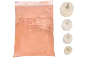 FTVOGUE Glaspolier-Set Ceriumoxid-Pulver + 4 Wollfilz-Polierscheiben.