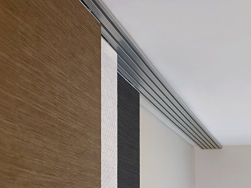 Gardinia 10010988 Flächenvorhang Dekor Teak inklusiv Aluminium Unterprofil, von unten einkürzbar, 60 x 245 cm - 4