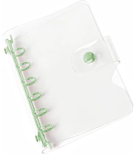 A6 Standaard 6 Gaten Clear Binder Covers PVC Notebook Ronde Ringband Cover Protector Losse Blad Map voor DIY Reizen Fotoalbum Persoonlijke Organisatoren Scrapbooking (195 x 145 mm