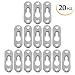 Produktbild 20 Stück Metall Keyhole Hanger Befestigungen für Bild Frame Uhr, 44 x16 mm