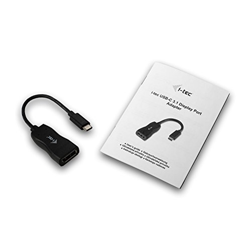 i-tec USB C auf Display Port Adapter, 1x Display Port 4K Ultra HD, kompatibel mit Thunderbolt 3 - 5