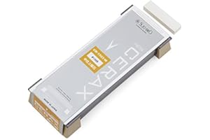 Pierre à Aiguiser Céramique Suehiro New Cerax CR-1503-W avec Base Antidérapante Grain 1500 Fabriquée au Japon Aiguisage Professionnel et Entretien du Tranchant