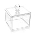 Discoball Transparent Acrylic Makeup Craft Cosmetic Storage Square Stackable Box with Cover