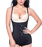 MISS MOLY Femme Lingerie Sculptante Bustiers Gaine Ajustable Corset Ventre Plat Minceur Efficace Lingerie Sculptante Gaine Amincissante Shapewear, Noir, M