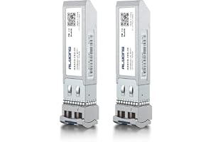 Alwong [2 förpackning] 10GBase-LR SFP+ transceiver,10G Singlemode Duplex LC-modul,SMF 1310 nm upp till 10 km,kompatibel med Cisco SFP-10G-LR, Ubiquiti UF-SM-10G, Meraki, Mikrotik, Supermicro, Netgear