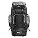 Produktbild Karabar Große Trekkingrucksäck Wanderrucksack Wasserabweisend XL 120 Liter 85 cm 1 kg, Makalu Schwarz Grau