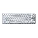 Produktbild Mechanische Tastatur Gaming-Tastatur GATERON Blau Schalter verdrahtet Von hinten beleuchtete Mechanische 68 Kyes Tastaturkabel Weißsilber Magicforce von Qisan