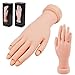 Accessotech Soft Movable Hand Nail Art Acrylic/Gel Tip Design Practice Training Model Flex
