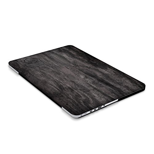 kwmobile Hardcase Laptop Hülle für Apple MacBook Pro Retina 13″ (ab Ende 2012) – Vintage Holz Design Dunkelbraun dünne gummierte Schutzhülle Cover Case Tasche - 9