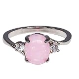 Quaan-Home Amen-Ring Verlobungsring Silber 925 Swarovski Zirkonia 1,4 Karat