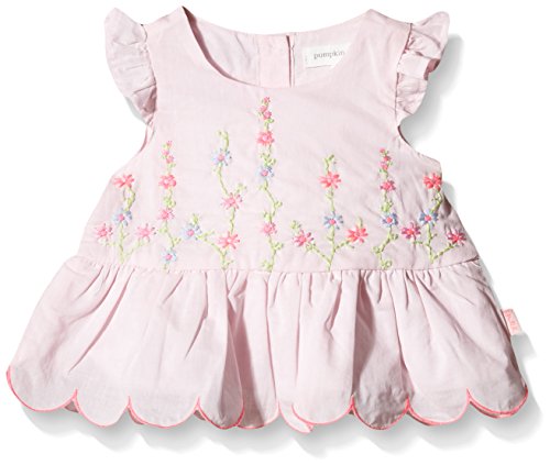 Pumpkin Patch Baby-Girls Scalloped Edge Top T-Shirt, Pink (Orchid Pink), 12-18 Months