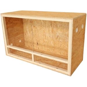 Dehner Reptilien- und Amphibien-Zubehör, Terrarium Classic, ca. 100 x 40 x 60 cm, Holz