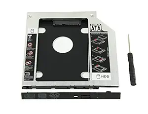 rts Optical Bay 2nd Hard Drive Caddy, Universal for 9.5mm CD/DVD Drive Slot (for SSD and HDD)