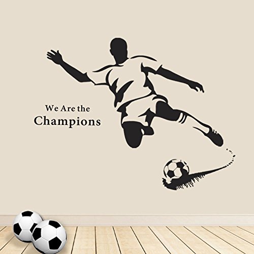 Walplus Wandsticker Wand Aufkleber Papier Kunst Dekoration Fußball Stürmer Sport Familienzimmer Wohnzimmer von Walplus - 4