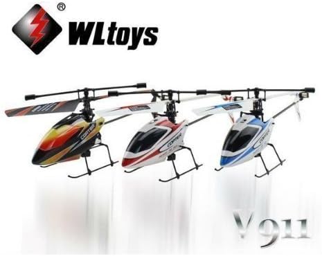 WL V911 4 Ch Single Rotor Helicopter Version 2 Red / White