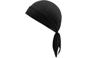 PSOWQ Gorro de pañuelo de 1 pieza, pañuelo para la cabeza de pañuelo transpirable, gorro de pirata de pañuelo deportivo de secado rápido para correr, caminar, escalar, andar en bicicleta