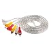 MagiDeal AUX 3.5mm to 3RCA AV Audio Video Converter Cable HDTV Smart TV Cord 6ft RS.375.00