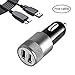 Price comparison product image Komei Samsung Galaxy S5/note3 Car Charger, Ultra Fast Dual-Port Charger Adapter for Galaxy S5 Note 3 Note Pro 12.2,and USB Charger for More