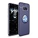 Produktbild Hülle Samsung Galaxy S8 plus,Silikonhülle Samsung Galaxy S8 plus,SaKuLa Neu Original Samsung Galaxy S8 plus Handyhüllen mit Metall 360 Rotation Verstellbarer Ring Grip Halter Ständer Personalized Design Kompatibel mit Magnetischer Autohalterung,Ultradünnen Slim Fit Stoßdämpfung Silikon Stoßfänger Tasche Handytasche Etui Bumper Soft Flexible TPU Smartphone Schutzhülle Case Cover Handycover für Samsung Galaxy S8 plus-Voll Blau