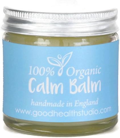 Calm Balm - Anxiety, Stress, Panic Relief - 100% Organic - a Handmade Blend to Relieve Symptoms - 50g - for Adults & Children Age 3+ a Natural Remedy, Hand Blended by an Aromatherapist NO Chemicals