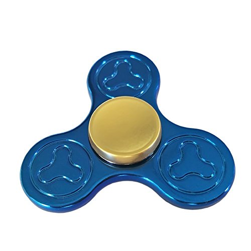 Y&M Tri Fidget Hand Spinner Toy,Stress Reducer Ultra Durable High Speed Bearing Fidget Finger Toy Can Continue to Rotate for 1-3 minutes - Perfect for ADD / ADHD / Anxiety / Autism And Stress Relief Adult Children,Office Desk Gadget