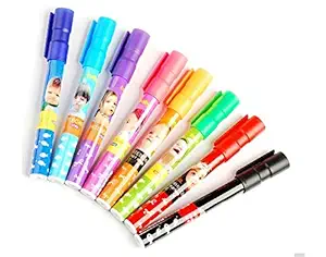 JERN Set Of 8 Assorted Colors Easy-To-Wipe Dry-Erase Drawing Coloring Whiteboard Marker Pens