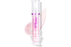 AMBIZION Brillo de Labios Gloss con Efecto Voluminizador, Formula Picante Vegana, Lifter Plump Lipstick, Volumen Instantaneo y Duradero, Realzador Crema Labial, Cuidado Natural, Baby Lips (01)