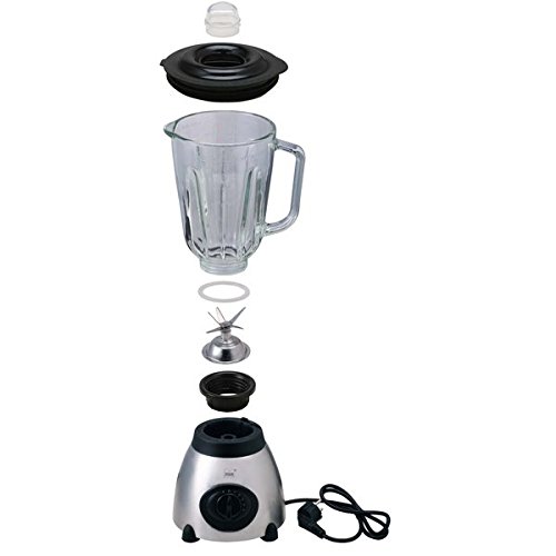 VitaSpeed Edelstahl Standmixer / Smoothie Maker mit Glaskrug (500 Watt), 1,5 L Fassungsvermögen, Mixer mit 19.000 U/min max., Edelstahl - 3
