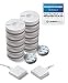 Produktbild Rauchmelder 10er Set (VdS - DIN EN 14604) - Funk Vernetzbar - Dual + 2x WLAN Gateway + Magnethalterung + Lithium 10 Jahres Batterie von iHaus Smart Home