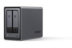 UGREEN SOLUTIONS UGREEN NASync DXP2800 4TB (Seagate Ironwolf), 2-Bay NAS with Intel N100 Quad-Core CPU (Up to 3.4GHz) 8GB DDR5, 2x M.2 PCIe Slots, 2.5GbE Port (Diskless)