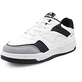 Bacca Bucci Matrix Men’s Low-Top Court Sneakers | Lace-Up Casual Streetwear Shoes with Textured Toe Guard