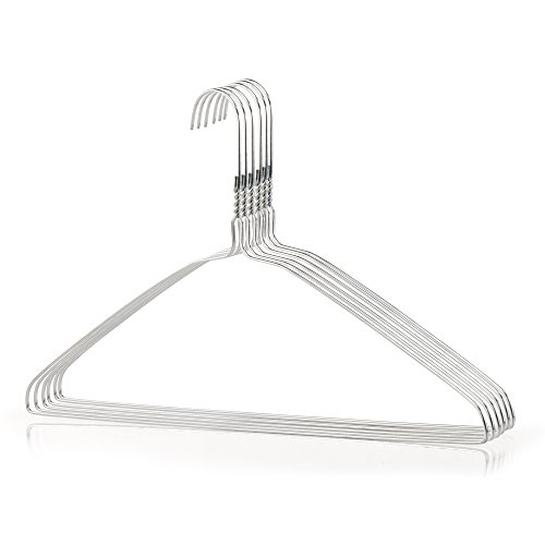 Hangerworld 10 Stück verzinkte Silber Metall Kleiderbügel – Für den Heimgebrauch, Reinigungen oder Einzelhändler – ca. 41cm. - 5