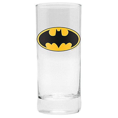 DC-Universe-GeschenkboxGeschenkset-Batman-Logo-3-teilig-Glas-Tasse-Untersetzer