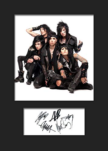 Black Veil Brides 2 (FBA) firmado foto A5 impresión