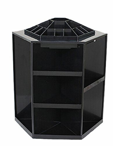 Bereits montiert 1x 360° drehender Kosmetik Organizer schwarz neu (Rechnung mit Mwst.)