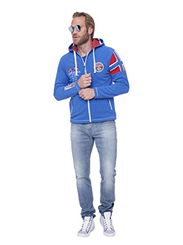 Nebulus Lifestyle Kinley (Q1737) - Hooded Fleece Jacket - Men - cobalt blue - L