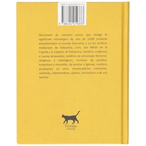 Dicc. De Nombres Vascos - Significado Y Etimologia