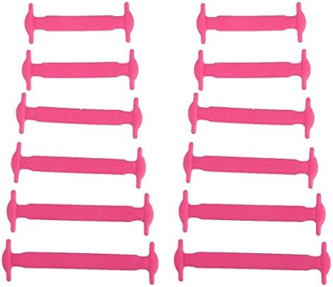 Himolla Set of 12pcs Silicone lazy laces No Tie Shoe Laces