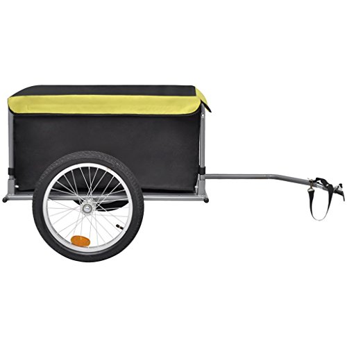 vidaXL Fahrrad Anhänger Lastenanhänger Transportanhänger faltbar mit Abdeckung 65 kg - 3