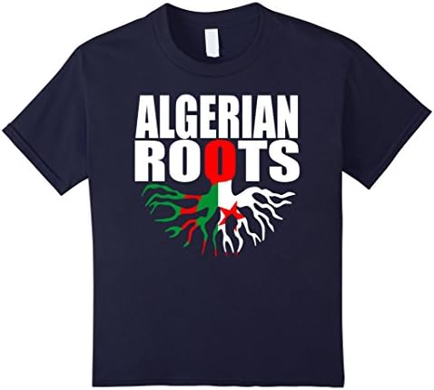 Kids Storecastle Algerian Roots Algeria Pride Gift Flag T-Shirt 4 Navy