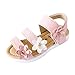 Sandalen Mädchen, FNKDOR Kinder Mode Big Flower Princess Schuhe, 21-30 (25 Länge: 15.5CM, Pink)