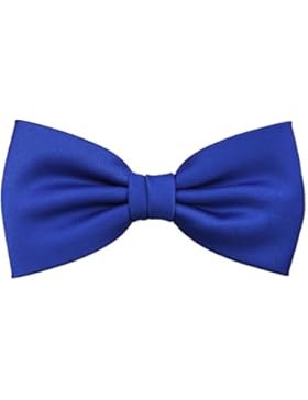 schöne TigerTie Designer Fliege in blau royalblau leuchtblau Uni + Geschenkbox