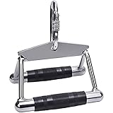 XYZDOUBLE Maniglia Tricipiti a V | Barra Tricipite Bicipite | Maniglie Palestra | Barra LAT Pull con 1 Moschettone per Bodybu