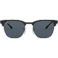 Ray-Ban Rb3716 Clubmaster Metal Square Sunglasses