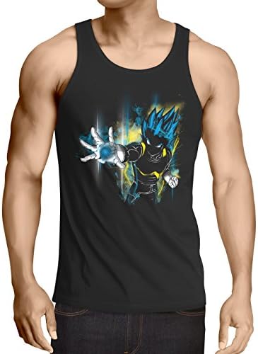 CottonCloud Power of Vegeta Men's Tank top god Z Goku Roshi Ball
