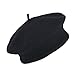La Vogue Kids Baby Toddler Girls Solid Color Classic Beret Hat Cap Black