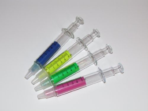 4 seringues surligneurs