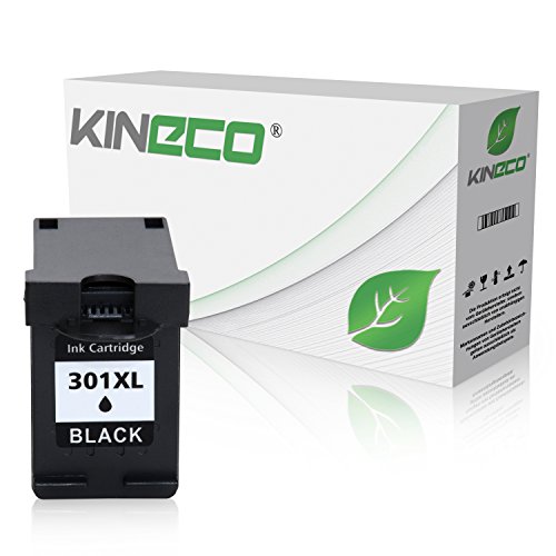 Kineco Tintenpatrone kompatibel zu HP 301XL 301 XL für HP Deskjet 2540, Envy 4500 e-All-in-One, Deskjet 1510, OfficeJet 4630, Deskjet 1010, Envy 5530 eAIO, Officejet 4632 e-All-in-One - CH563EE - Schwarz 20ml