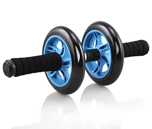 Yahee Bauchtrainer AB Roller Wheel Bauchmuskeltrainer inkl. Knieauflage Blau - 5